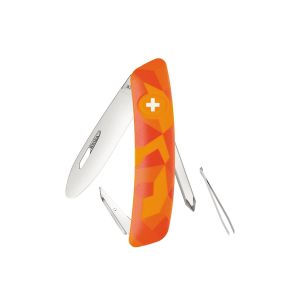 Navaja Multiusos Swiza J02 JUNIOR Urban naranja con hoja de acero 440 de 7,2 cm