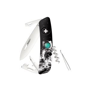 Navaja Multiusos Swiza D03 MOONWALK 50 negra con hoja de acero 440 de 7,5 cm