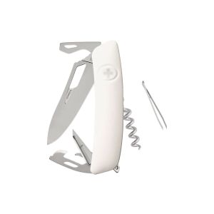 Navaja Multiusos Swiza SH03R AM blanco con hoja de acero 440 de 7,5 cm
