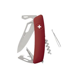 Navaja Multiusos Swiza SH03R AM rojo con hoja de acero 440 de 7,5 cm