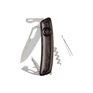 Navaja Multiusos Swiza SH03R AM laminado negra con hoja de acero 440 de 7,5 cm