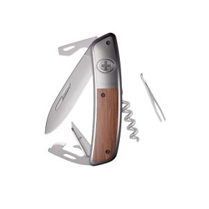 Navaja Multiusos Swiza D03 AM LEGACIES Acajou con hoja de acero 440 de 7,5 cm