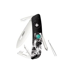 Navaja Multiusos Swiza D04 MOONWALK 50 negra con hoja de acero 440 de 7,5 cm