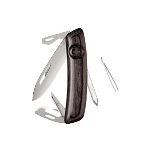 Navaja Multiusos Swiza D04 AM laminado negra con hoja de acero 440 de 7,5 cm