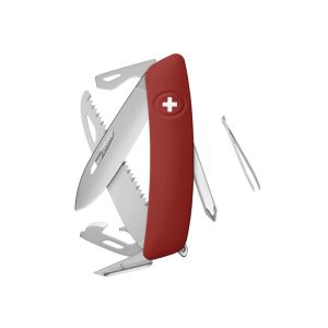 Navaja Multiusos Swiza D06R AM rojo con hoja de acero 440 de 7,5 cm