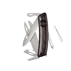 Navaja Multiusos Swiza D08R AM SCISSORS laminado negra con hoja de acero 440 de 7,5 cm