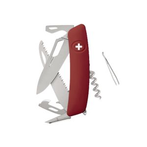 Navaja Multiusos Swiza SH05R AM rojo con hoja de acero 440 de 7,5 cm