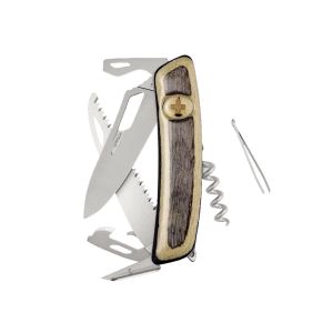 Navaja Multiusos Swiza SH05R AM laminado blanco con hoja de acero 440 de 7,5 cm