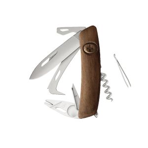 Navaja Multiusos Swiza HO05R-TT AM HORSE & TICK TOOL madera nogal con hoja de acero 440 de 7,5 cm