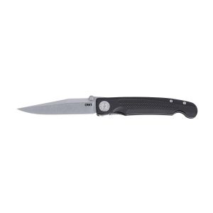 Navaja Crkt FIDUS negra 4220 con hoja de acero Acero inoxidable 14C27 de 8.2 cm y empuñadura de Nailon verde de 10.2 cm