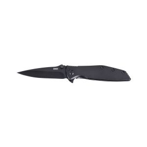 Navaja Crkt SLAG negra 7600K con hoja de acero Acero D2 de 7.5 cm y empuñadura de Acero inoxidable de 9.8 cm
