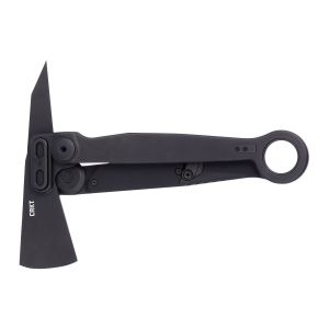 Hacha Crkt PROVOKE X FOLDING AXE negra 4141KX con hoja de acero SUJ2 carbono