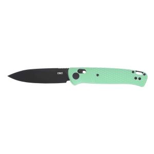 Navaja Crkt COUNTERPART azul K430BKP con hoja de acero Acero inoxidable 12C27 de 8.6 cm y empuñadura de Nylon VERDE de 11.1 cm