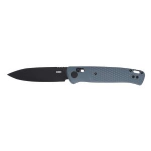 Navaja Crkt COUNTERPART gris K430GKP con hoja de acero Acero inoxidable 12C27 de 8.6 cm y empuñadura de Nylon VERDE de 11.1 cm