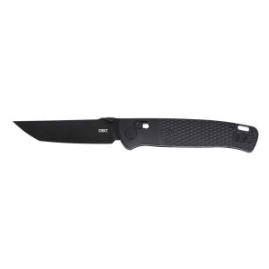 Navaja Crkt COUNTERPART negra OUT K431KKP con hoja de acero Acero D2 de 8.4 cm y empuñadura de Nylon VERDE de 11.3 cm
