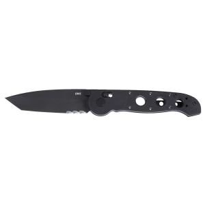 Navaja Crkt M16-X CROSSBAR LOCK negra M16-14XK VEFF Serrado con hoja de acero Acero para herramientas D2 de 10.1 cm y empuñadura de Grivory de 13.6 cm