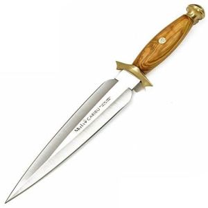Muela Cuchillo CARIBU.OL hoja de acero MoVa de 22 cm y empuñadura de madera de olivo.