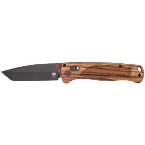 Navaja Cobratec Zebrawood black tanto con hoja de acero D2 de 7.6 cm y empuñadura de Madera de cebra de 11.4 cm