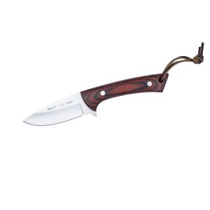 Muela Cuchillo de caza Colibri COL-9R con hoja de acero inoxidable MoVa de 9 cm y empuñadura de madera de coral.