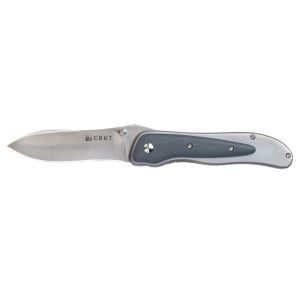 Navaja Crkt NOTORIUS SATIN 1167  con hoja de acero 8Cr14MoV de 8,9 cm y empuñadura de G-10 de 11,4 cm