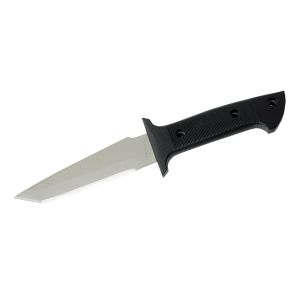 Cuchillo Crkt KOMODO 6 TANTO LEATHER SHEATH con hoja de acero AUS 6M de 13,7 cm y empuñadura de Cuero de 12,8 cm