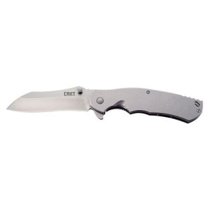 Navaja Crkt RASP 2081 con hoja de acero AUS-8 de 9,4 cm y empuñadura de Acero inoxidable de 12,8 cm