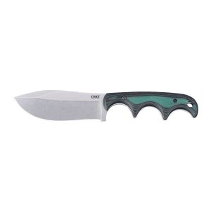 Cuchillo Crkt MINIMALIST NESSMUK GREEN 2376 con hoja de acero D2 de 7,4 cm y empuñadura de Micarta de 7,8 cm