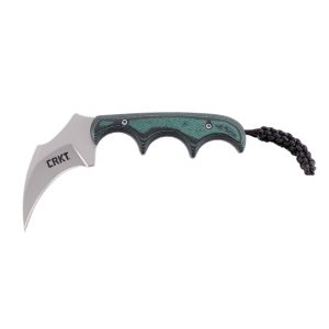 Cuchillo Crkt KERAMIN 2389 con hoja de acero 5Cr15MoV de 5,8 cm y empuñadura de Micarta de 6,4 cm