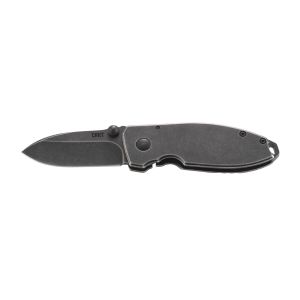Navaja Crkt SQUID BLACK STONEWASH 2490KS con hoja de acero 8Cr14MoV de 5,5 cm y empuñadura de Acero inoxidable de 9 cm
