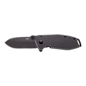 Navaja Crkt SQUID ASSISTED BLACK 2493 con hoja de acero 8Cr14MoV de 6 cm y empuñadura de Acero inoxidable de 9 cm