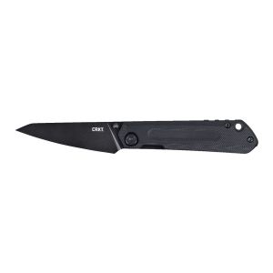 Navaja Crkt STRAIGHT BLACK 2670 con hoja de acero D2 de 6,6 cm y empuñadura de G-10 de 8,9 cm
