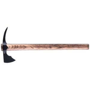 Hacha con pico Crkt ODR 2753 con hoja de acero 1055 acero carbono de 7,8 cm y empuñadura de nogal de 45,5 cm