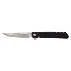 Navaja Crkt LCK + LARGE SATIN 3810 con hoja de acero 8Cr13MoV de 9,2 cm y empuñadura de GFN de 11,6 cm
