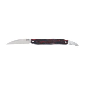 Navaja Crkt FOREBEAR RED & BLACK SLIPJOINT 4810 con hoja de acero 12C27 de 5,8 cm y empuñadura de G-10 de 11,4 cm