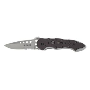 Navaja Crkt VAN HOY YEA-GO 5021 FILO MIXTO con hoja de acero AUS-8 de 7,9 cm y empuñadura de Aluminio de 11,9 cm