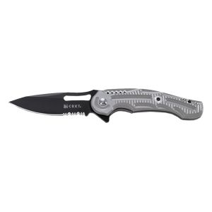 Navaja Crkt IKOMA SAMPA BLACK 5335K FILO MIXTO con hoja de acero AUS-8 de 7,9 cm y empuñadura de Aluminio de 10,5 cm