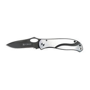 Navaja Crkt PAZODA 6480  con hoja de acero 8Cr13MoV de 7 cm y empuñadura de Acero inoxidable de 9,5 cm
