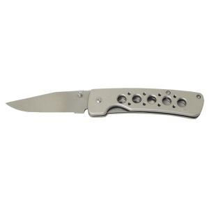 Navaja Crkt COMMANDER BLITZ 6603  con hoja de acero AUS-6M de 9,2 cm y empuñadura de Acero inoxidable de 12,7 cm