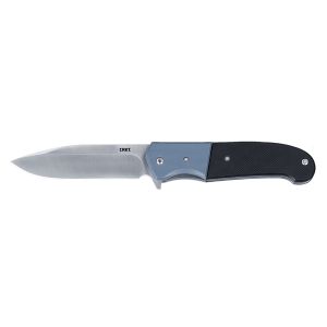 Navaja Crkt IGNITOR BLACK & SILVER 6880 con hoja de acero 8Cr13MoV de 8,8 cm y empuñadura de G-10 de 10,7 cm