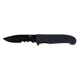 Navaja Crkt IGNITOR BLACK VEFF 6885 con hoja de acero 8Cr13MoV de 8,8 cm y empuñadura de G-10 de 10,7 cm
