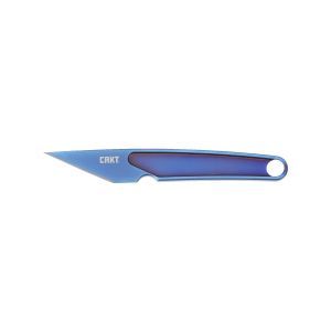 Cuchillo Crkt HANGTI BLUE 7065 con hoja de acero Titanio de 2,7 cm y empuñadura de Titanio de 6,2 cm