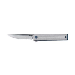 Navaja Crkt CEO MICROFLIPPER SILVER DROP 7081 con hoja de acero 12C27 de 6 cm y empuñadura de Aluminio de 8,3 cm