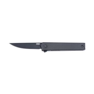 Navaja Crkt CEO MICROFLIPPER BLACK DROP 7081D2K con hoja de acero D2 de 6 cm y empuñadura de Aluminio de 8,3 cm