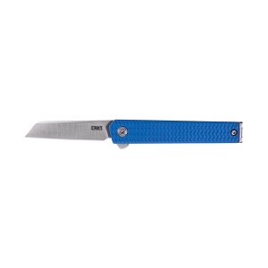 Navaja Crkt CEO MICROFLIPPER BLUE SHEEPSFOOT 7083 con hoja de acero 12C27 de 6 cm y empuñadura de Aluminio de 8,3 cm