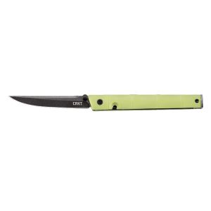 Navaja Crkt CEO BAMBOO 7096YGK con hoja de acero 8Cr13MoV de 7,9 cm y empuñadura de GFN de 11,5 cm