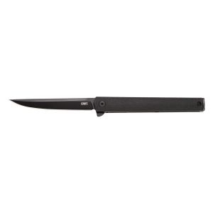 Navaja Crkt CEO FLIPPER BLACKOUT 7097K con hoja de acero AUS-8 de 8,5 cm y empuñadura de GFN de 11 cm