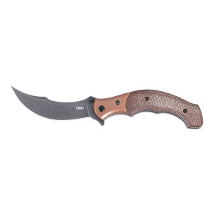 Navaja Crkt RITUAL COMPACT BROWN 7465 con hoja de acero 12C27 de 8,5 cm y empuñadura de Micarta de 9,9 cm