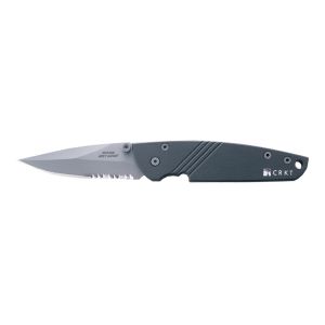 Navaja Crkt MIRAGE GRAY GHOST 7812 FILO MIXTO con hoja de acero AUS-8 de 7,6 cm y empuñadura de Aluminio de 10,4 cm