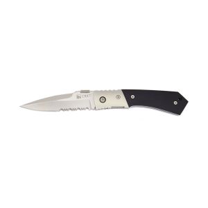 Navaja Crkt TIGHE TAC SMALL 8111 FILO MIXTO con hoja de acero AUS-6M de 6,7 cm y empuñadura de GFN de 8,6 cm