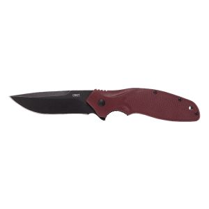 Navaja Crkt SHENANIGAN ASSISTED MAROON K800RKP  con hoja de acero 1.4116 de 8,5 cm y empuñadura de GFN de 12,3 cm